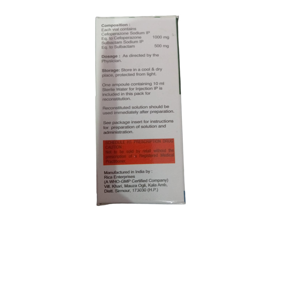 Cefoperazone  Sulbactam Injection