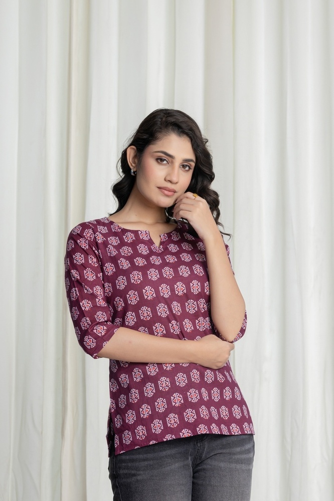 Ladies Cotton Short Kurti
