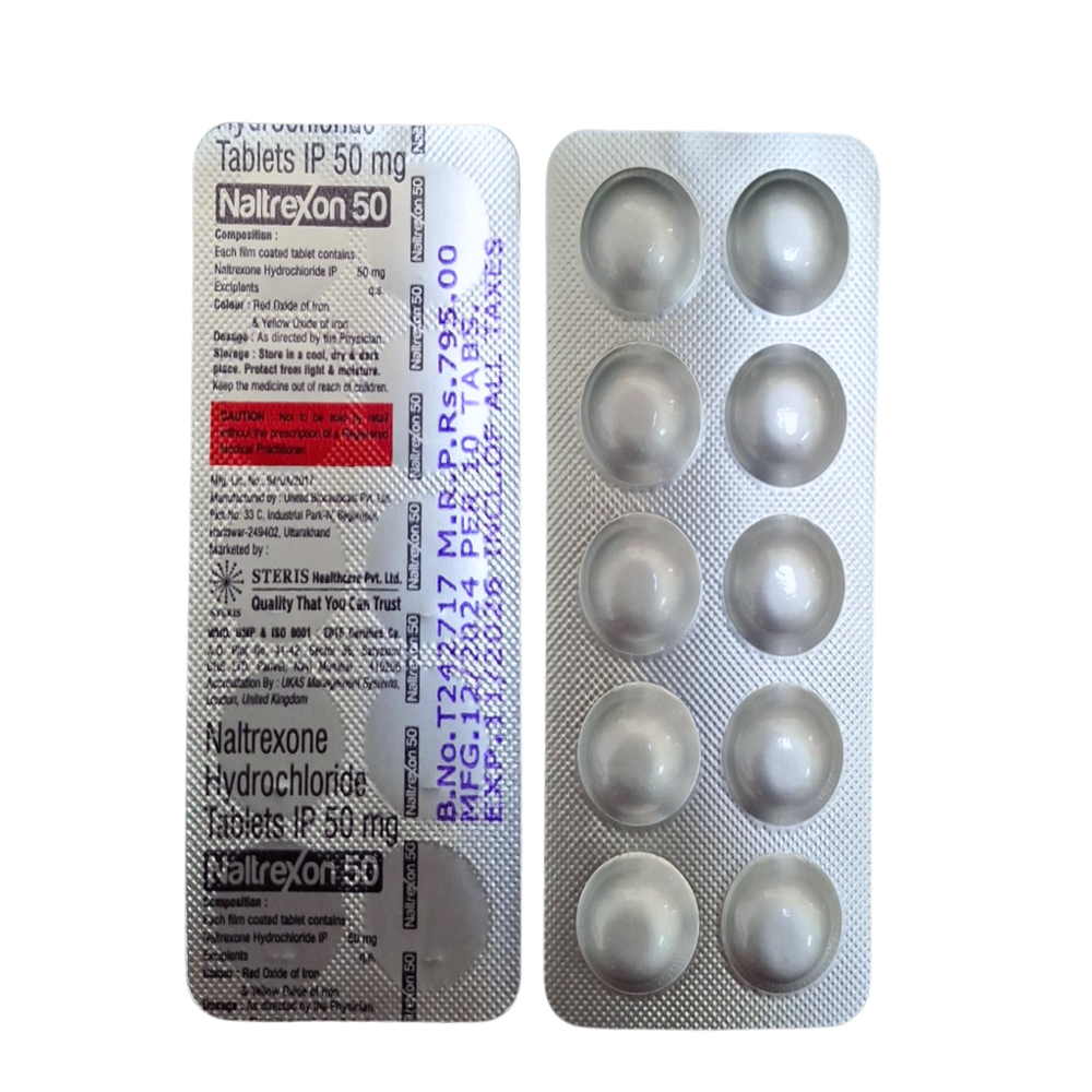 Naltrexone Hydrochloride IP 50 mg