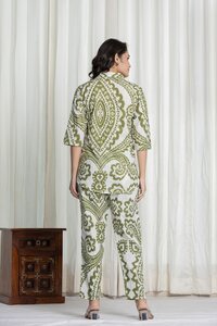 Ikat Green Coord Set