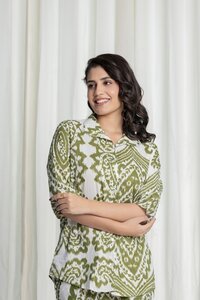 Ikat Green Coord Set