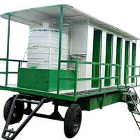 10 Seater Frp Portable Toilets - Color: Multicolour