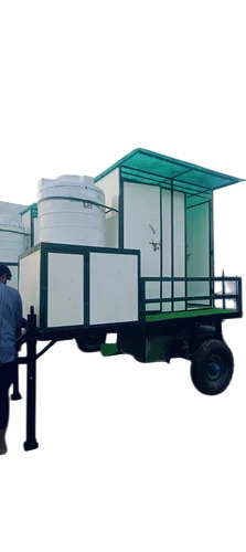4 Seater Frp Mobile Toilet - Color: Multicolour