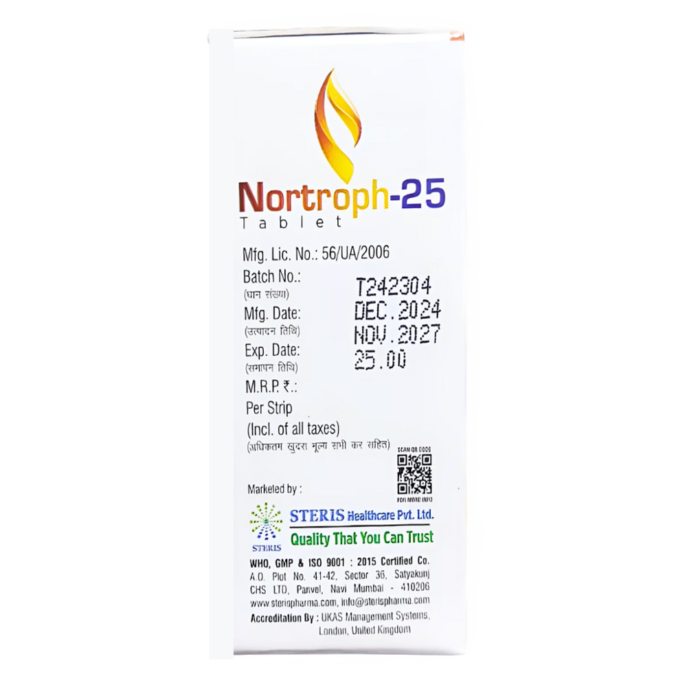 Nortriptyline 25 - Drug Type: General Medicines