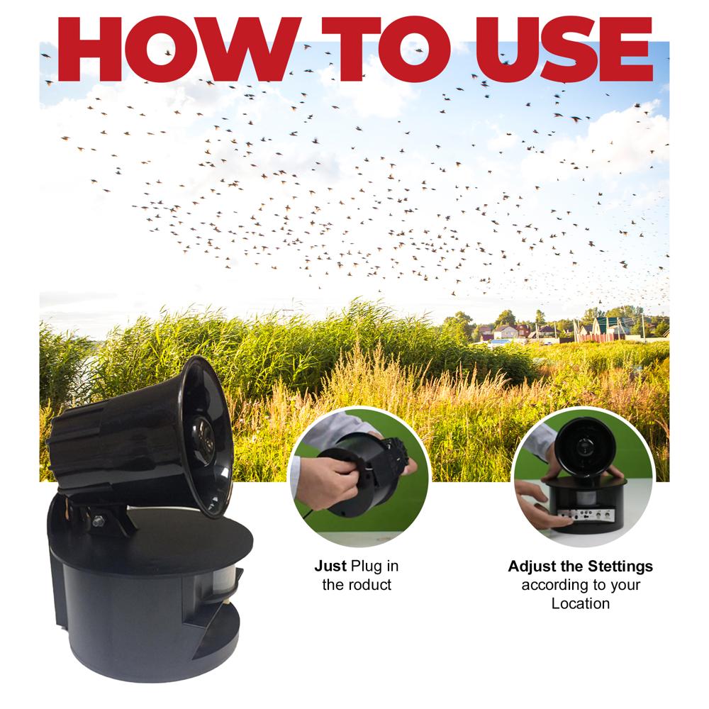 Bird And Animal Repeller Device Ls2021 - Material: Abs Plastic