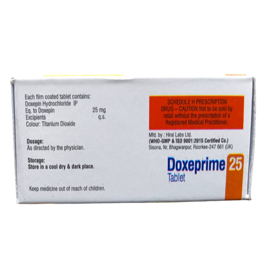 Doxepin Hydrochloride (25mg) - Drug Type: General Medicines