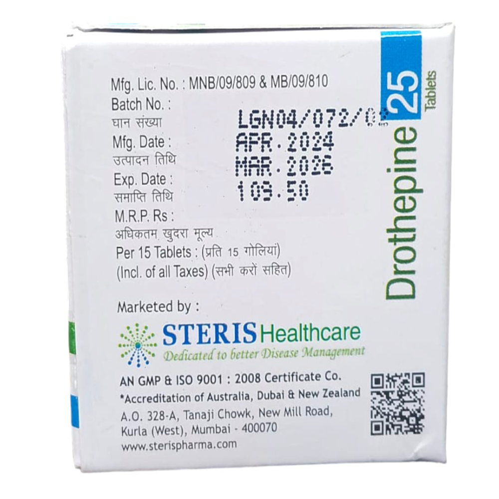 Dosulepin (25mg) - Drug Type: General Medicines