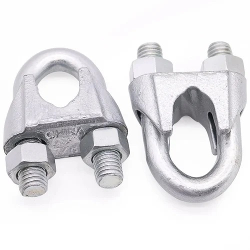 Wire Rope Clamps - Color: Silver