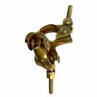 Fix Couppler Sheet Pressed - Steel, 48mm (od), Golden Color, Hot Dip Galvanized Finish | Corrosion Resistance, Durable Support, Elegant Design