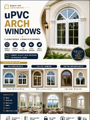 UPVC Arched Window