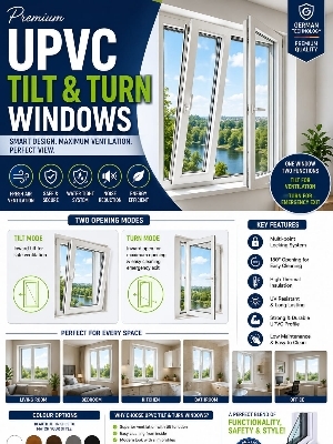 UPVC Tilt Turn Window