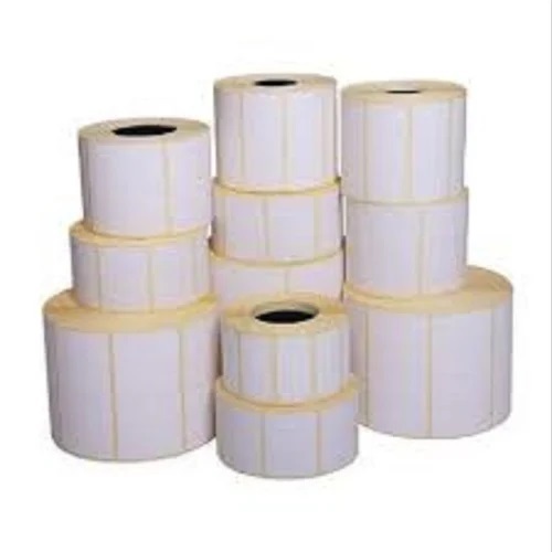 White Paper Barcode Label