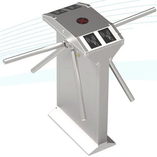 Heavy Duty Tripod Turnstile Double Side - Color: Silver