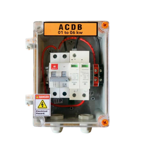 01 To 06Kw Solar Acdb - Application: Home