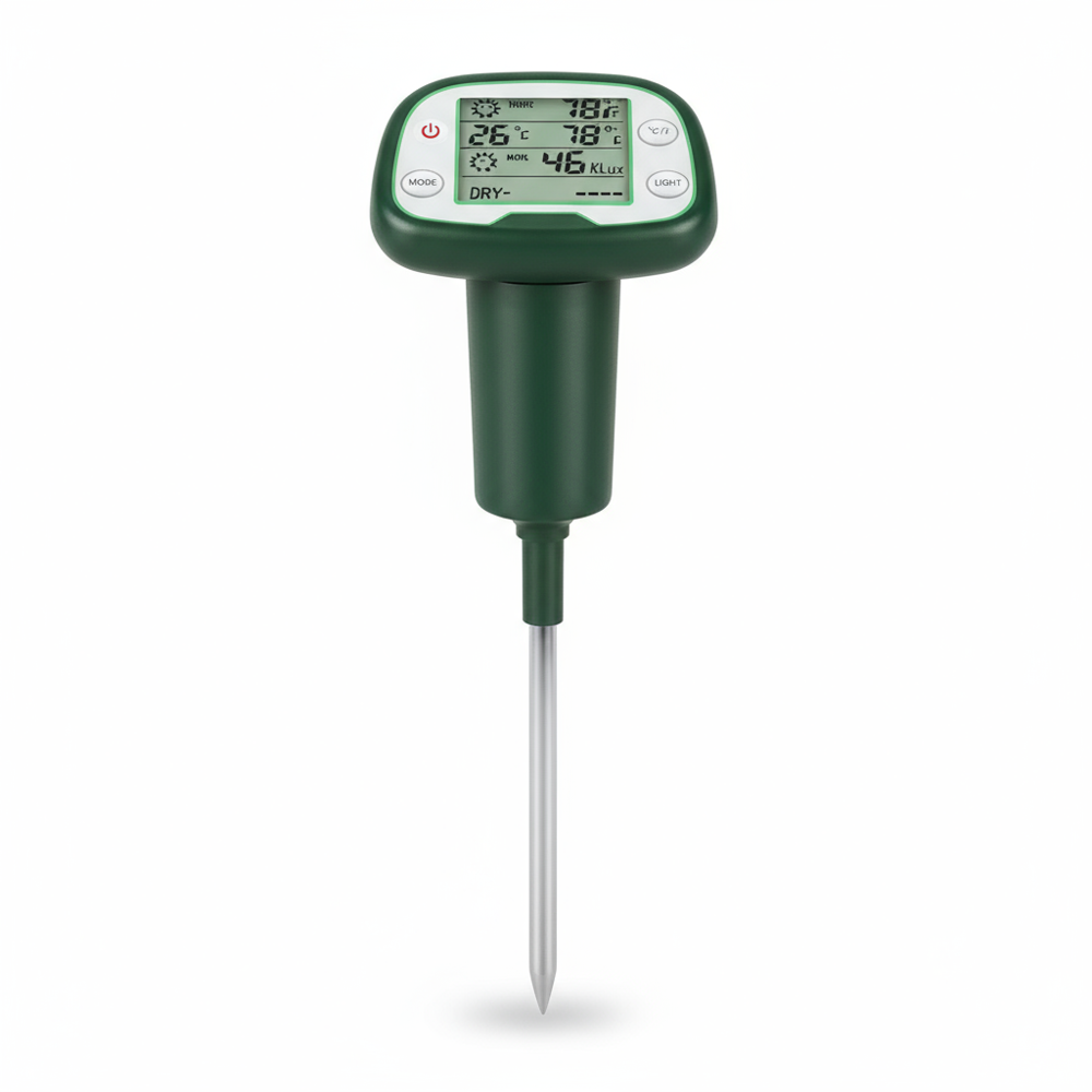 Digital Soil Thermometer (pH, TDS, Temp, Humidity, Sunshine)
