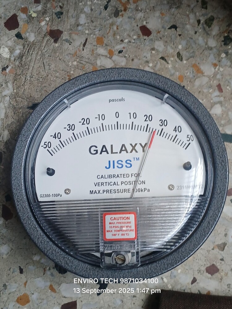 JISS BRAND GALAXY DIFFERENTIAL PRESSURE Gauges