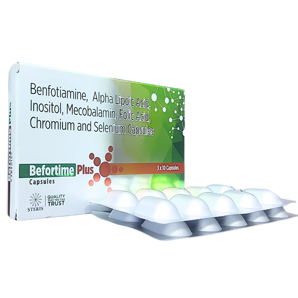 Benfotiamine Alpha Lipoic Acid, Inositol, Mecobalamin, Folic Acid, Chromium and Selenium Capsules