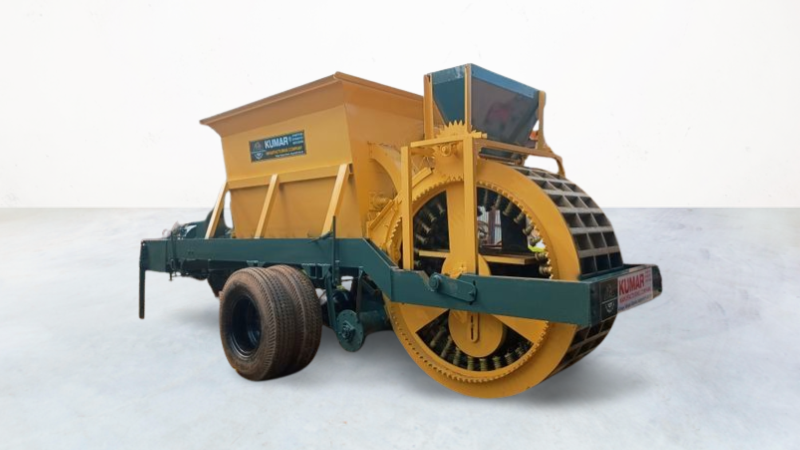 Clay Brick Machine - 9000 Bricks Per Hour, 4 Tyre System, Hydraulic Jack, Auto Wheel Adjusting Sensor | Compatible With Apollo, CEAT, Continental, Goodyear, JK, MRF Tyres