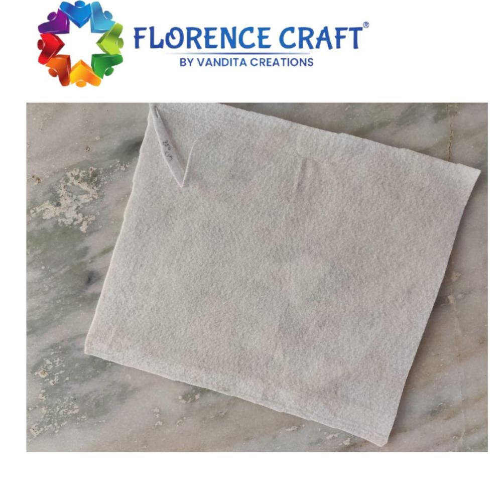 White Micro Feather Touch Polyester Wadding - Application: Garments