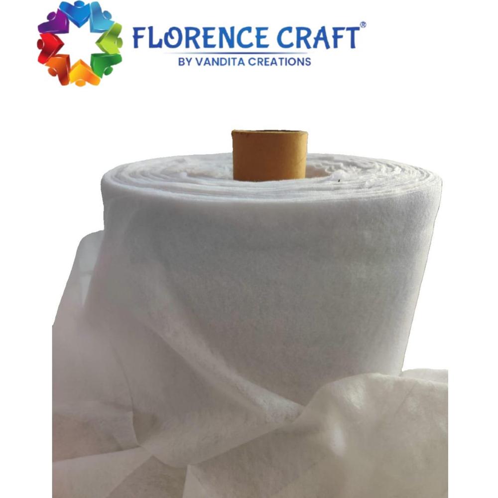 White Micro Feather Touch Polyester Wadding