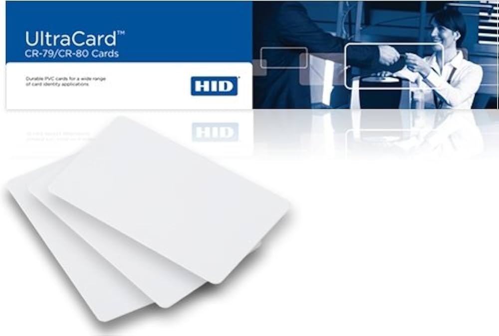 Pvc Ultra Hid Cards - Color: White