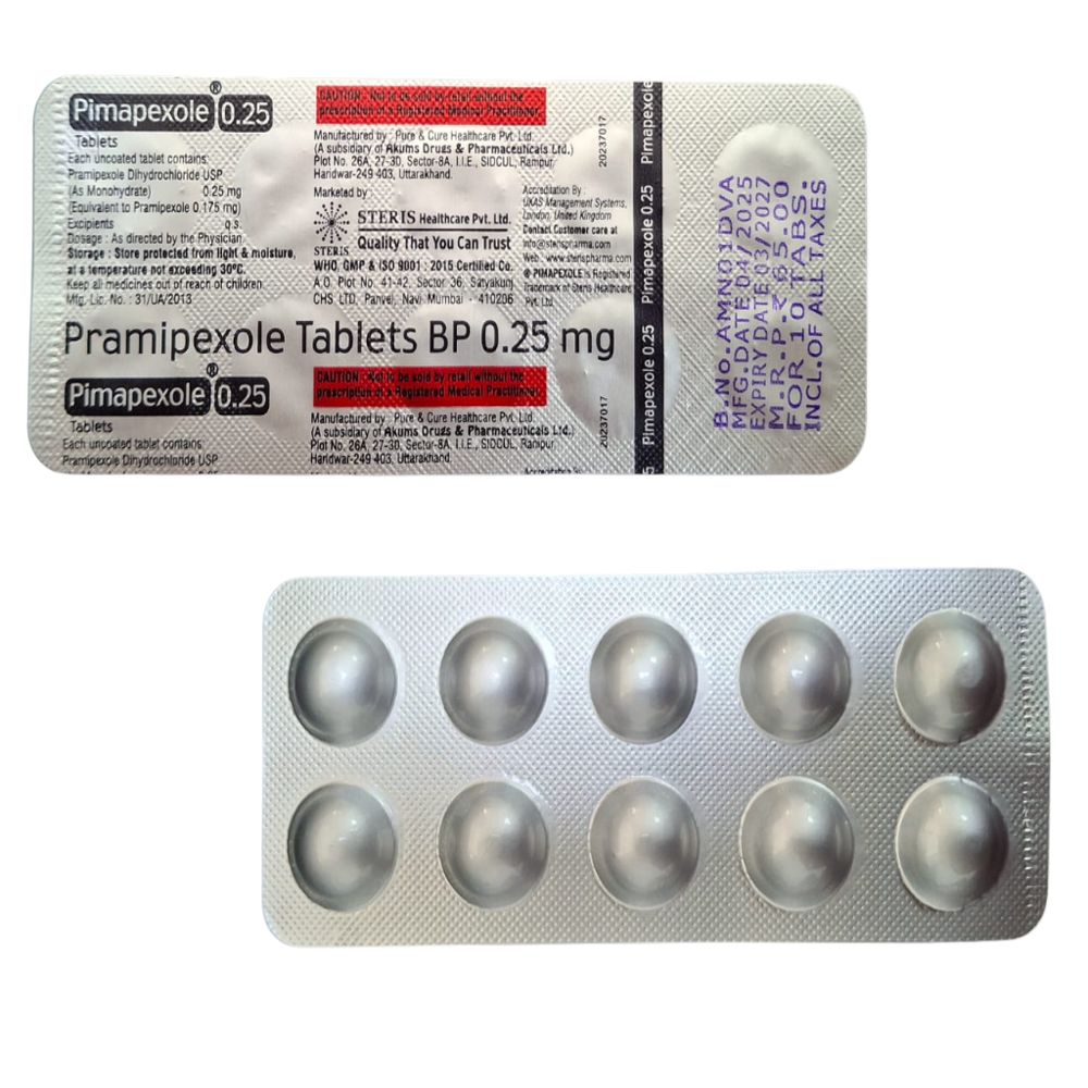 pramipexole 0.25 mg tablet