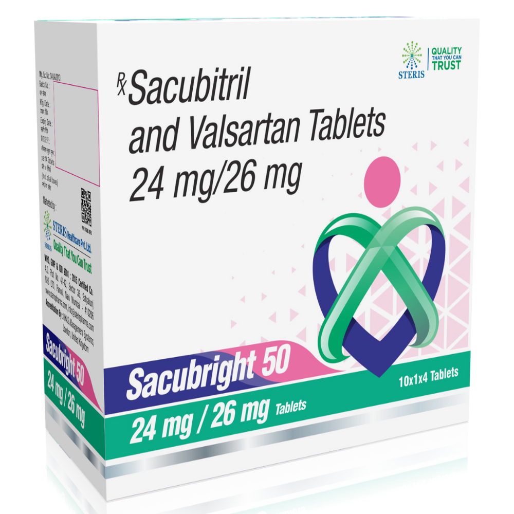 Sacubitril (24mg), Valsartan (26mg) - Drug Type: General Medicines
