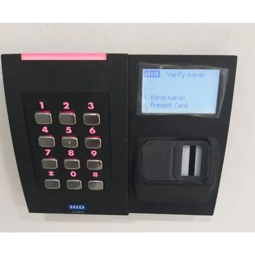 HID iCLASS SE RKLB40 Black Wall Switch Keypad with Biometric