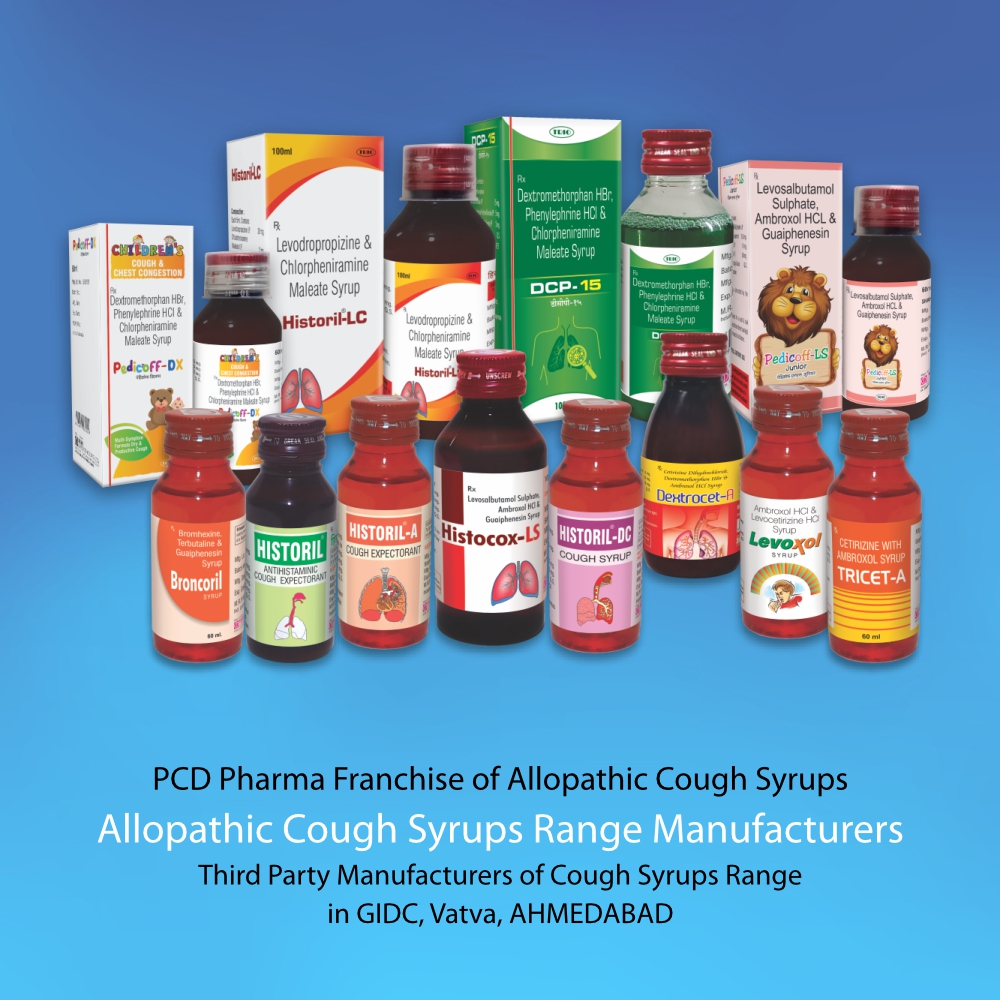 Pharma franchise of Allopathic Cough Syrups