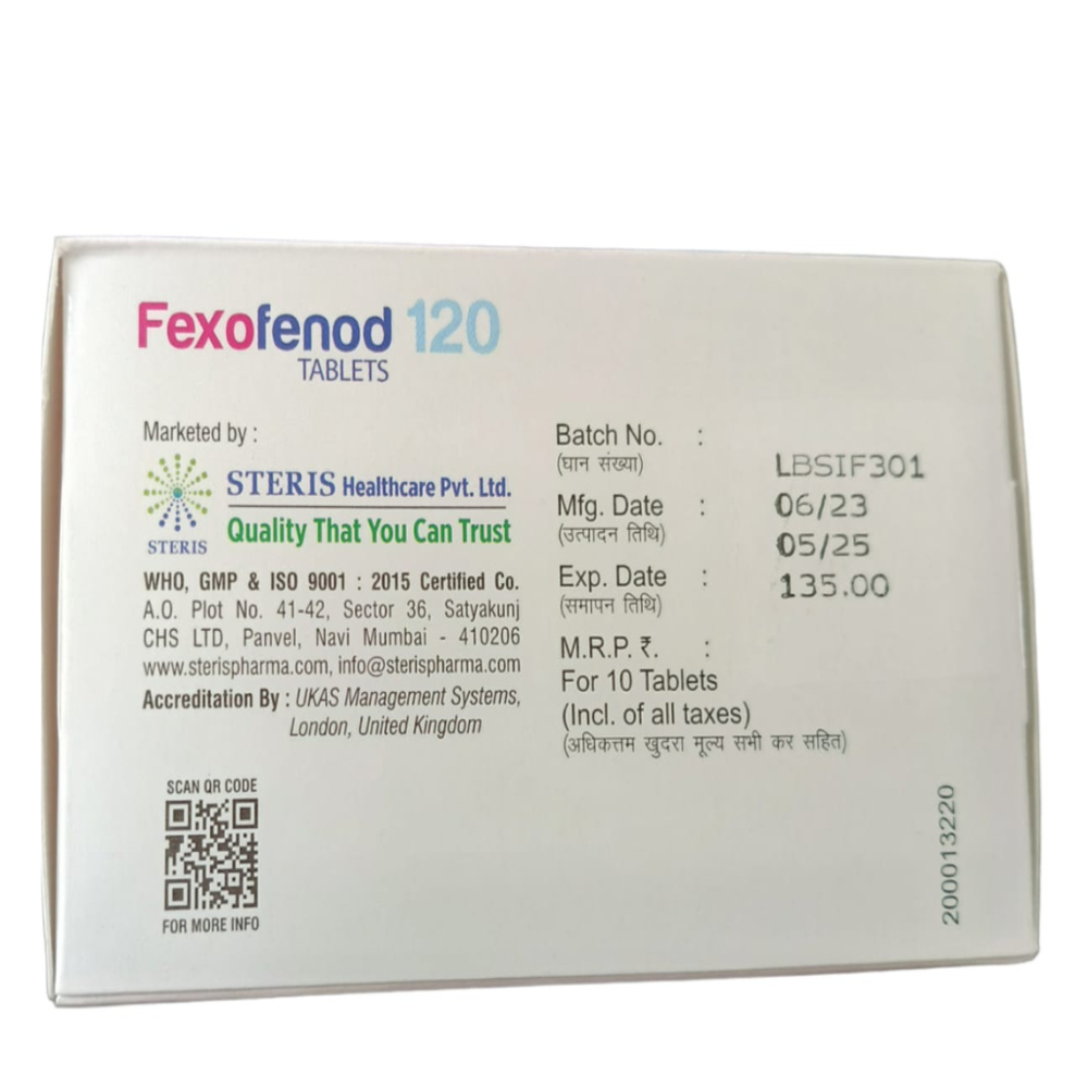 Fexofenadine (120 mg)