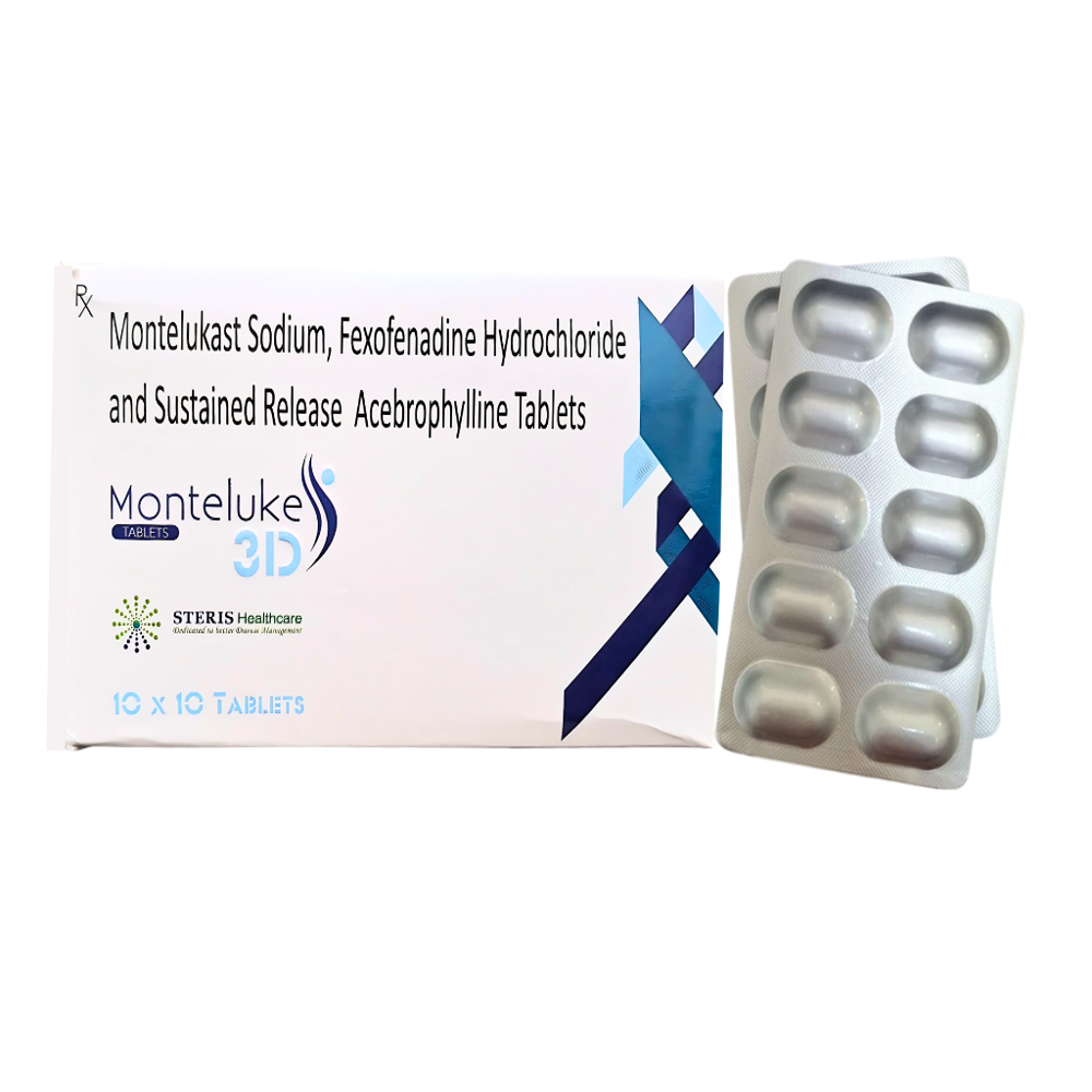 Montelukast Fexofenadine Acebrophylline Tablet - Drug Type: General Medicines