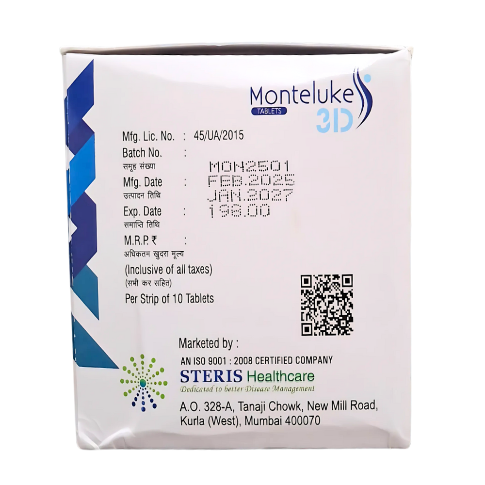 montelukast fexofenadine acebrophylline tablet