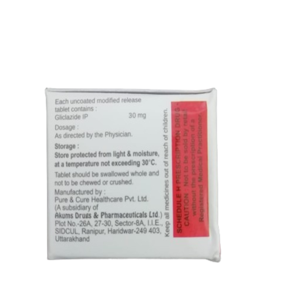 Gliclazide sr 30mg