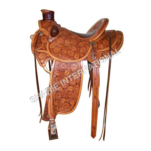 SI-1063 Soft Leather Seat Western Saddle