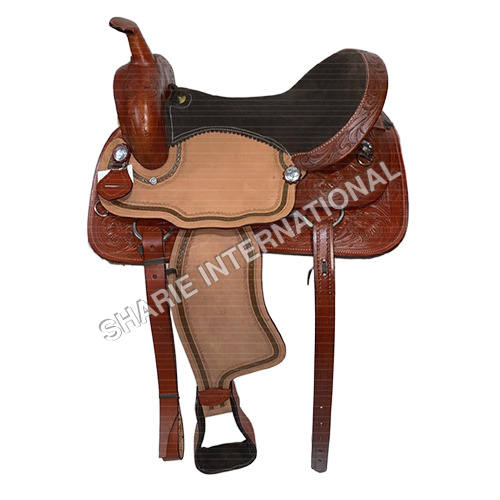 SI-1229 Soft Suede Seat Western Saddle