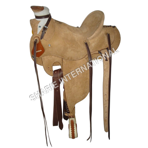 SI-1103 Suede Leather Western Saddle