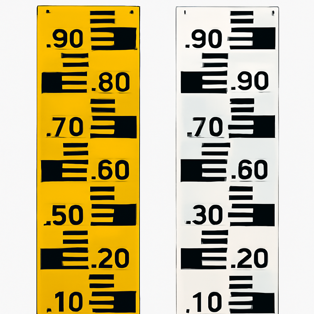 River Staff Gauge - Accuracy: 100  %