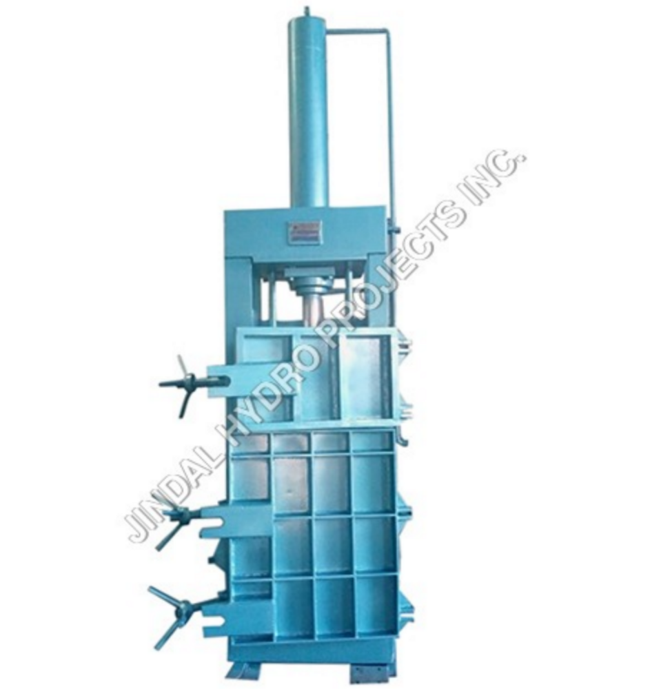 Single Box Double Door Hydraulic Baling Press Machine