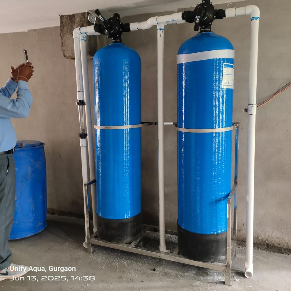 Industrial Water Softener System - Mild Steel, 1000-10000l Capacity, 300-3000 Mm Dia, 5-10mm Thickness | Full Automatic, Highly Efficient, Electric Drive Type