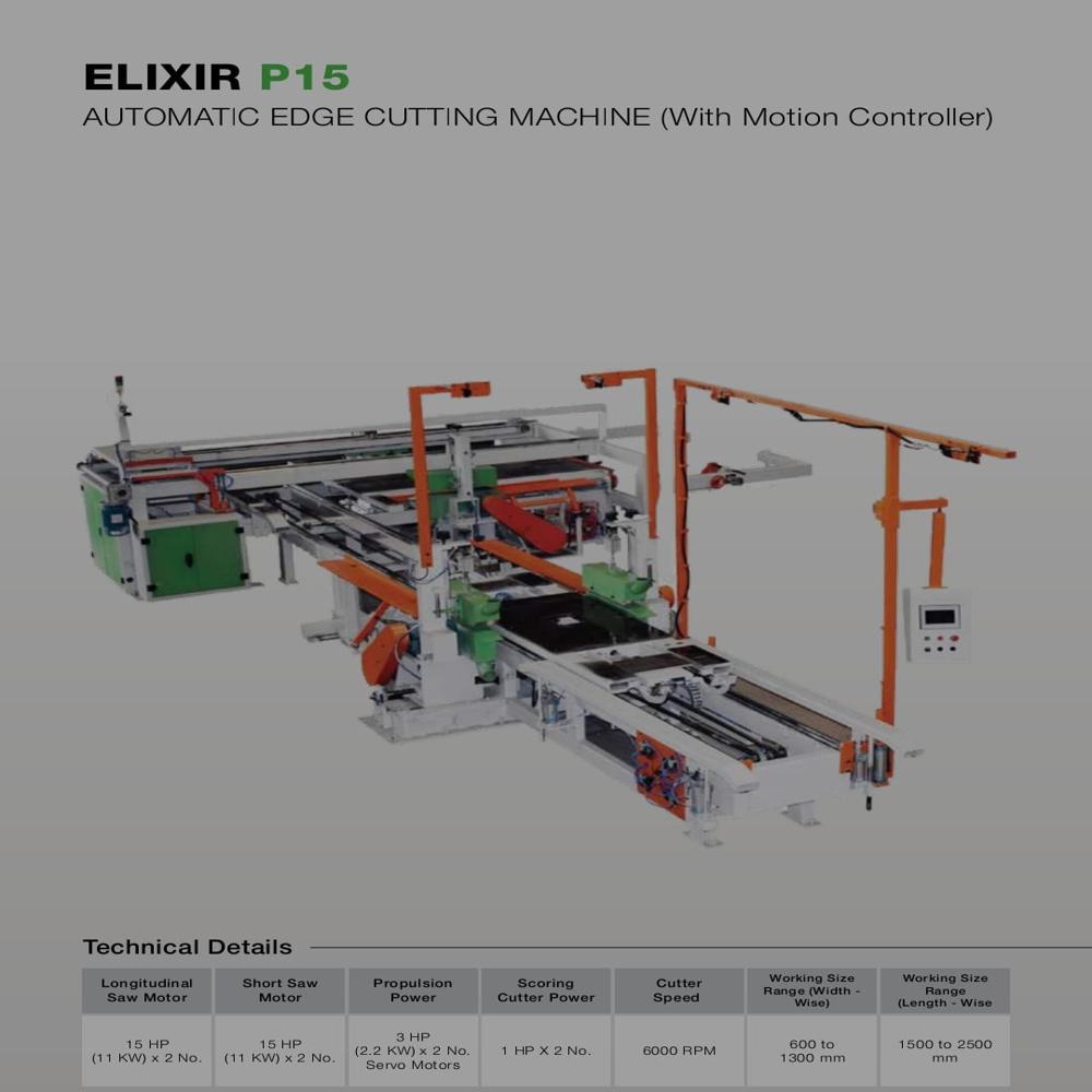 Dd Saw Automatic Edge Cutting Machine (With Motion Controller) - Color: Green-white