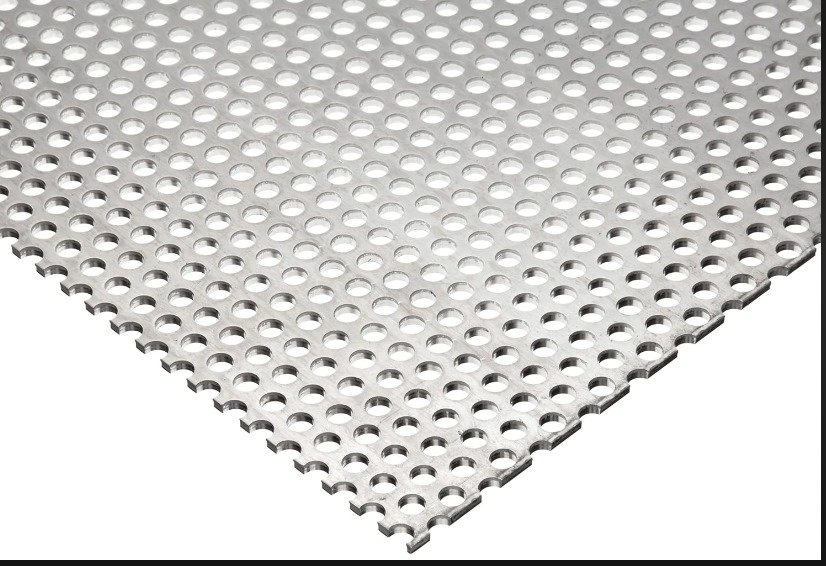 Aluminium Perforated Sheet - Rectangular, Silver Color, Polished Surface Treatment | 1 Year Warranty, Ideal For Various Applications
