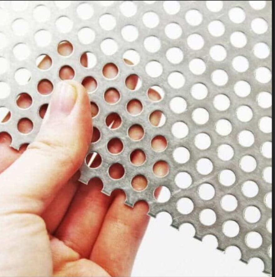Aluminium Perforated Sheet - Rectangular, Silver Color, Polished Surface Treatment | 1 Year Warranty, Ideal For Various Applications