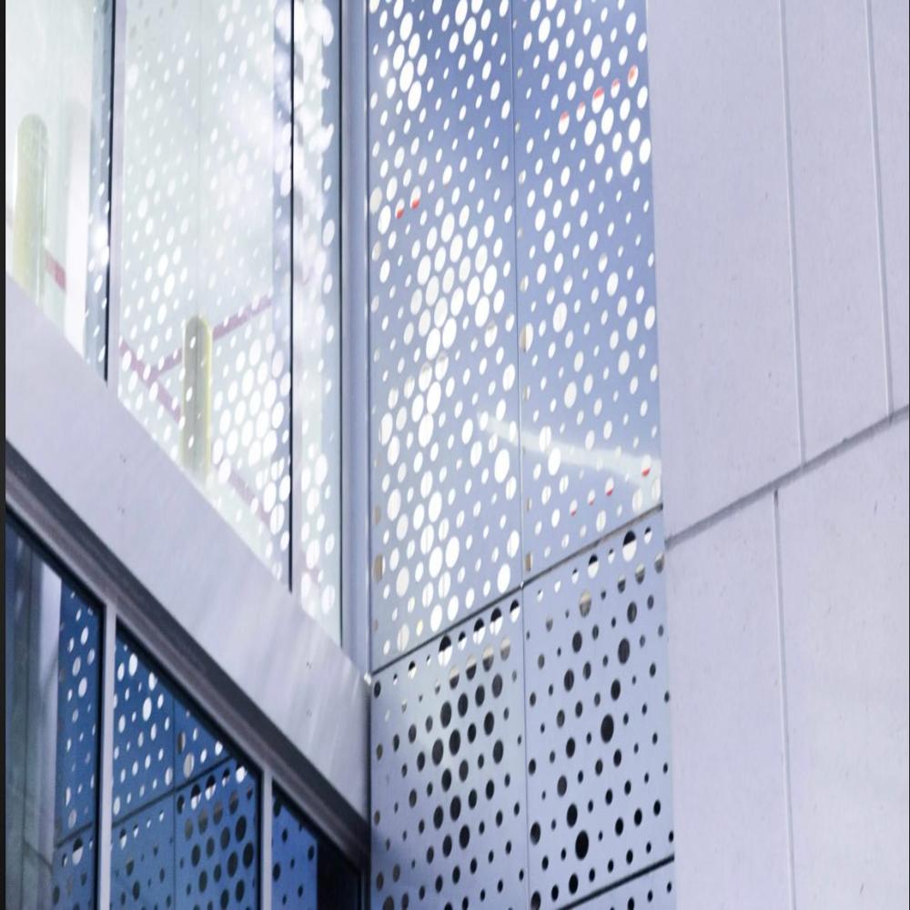 Aluminium Perforated Sheet - Rectangular, Silver Color, Polished Surface Treatment | 1 Year Warranty, Ideal For Various Applications
