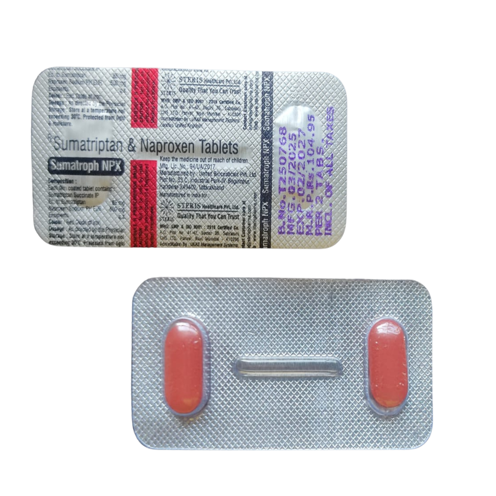 Sumatriptan And Naproxen Tablet - Drug Type: General Medicines