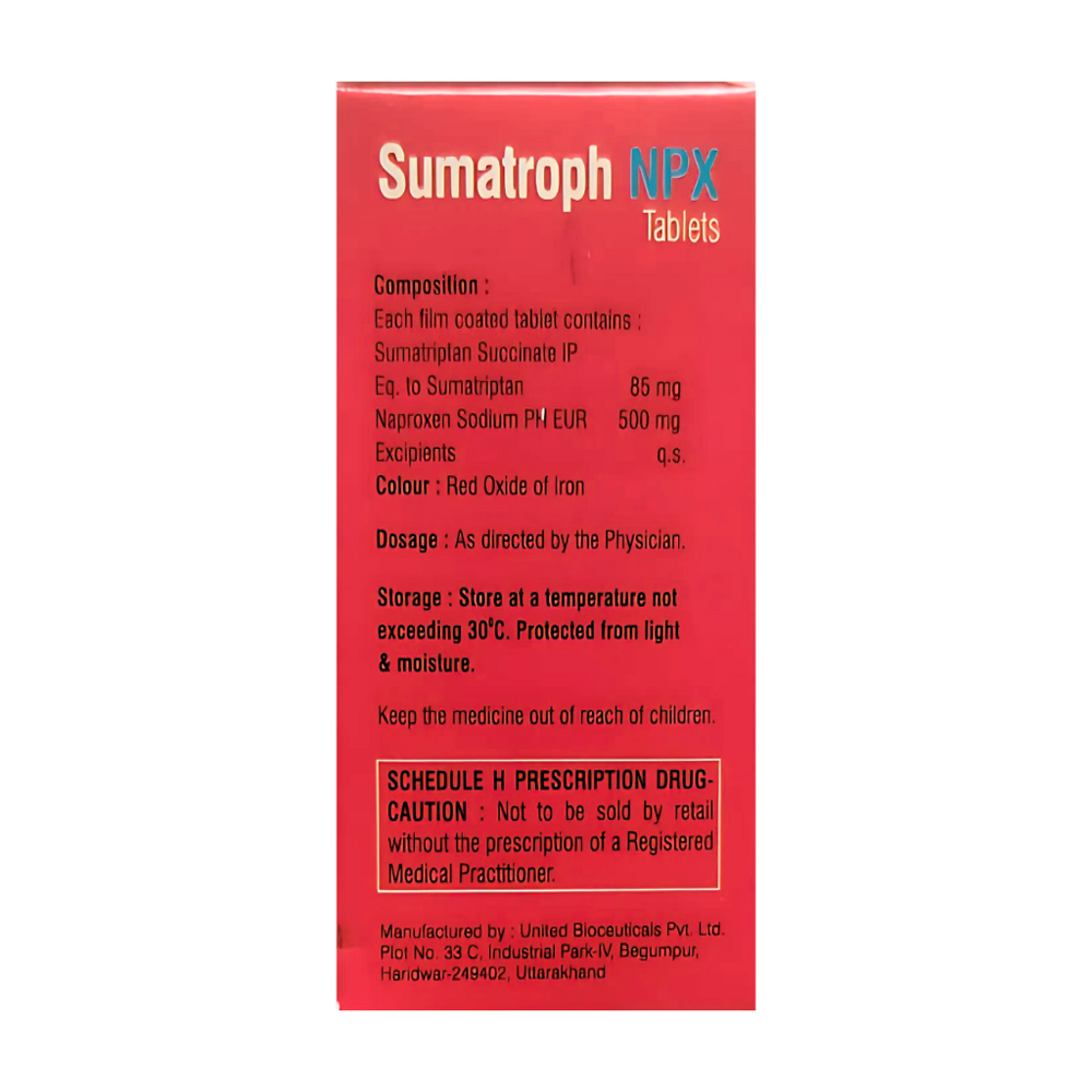 Sumatriptan And Naproxen Tablet - Drug Type: General Medicines