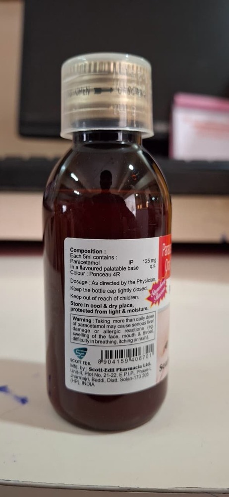 PARACETAMOL 125 MG SYRUP  60 ML