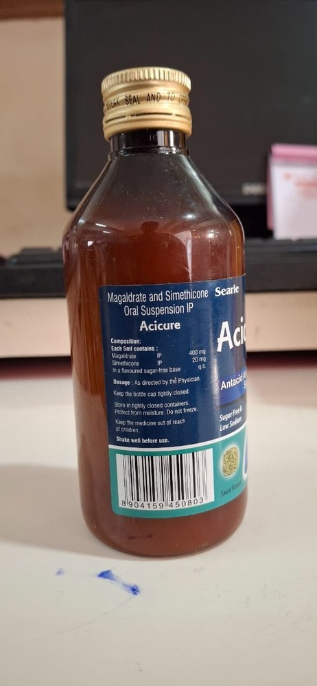 Magaldrate + Simethicone Antacid Syrup 200 Ml - Drug Type: General Medicines