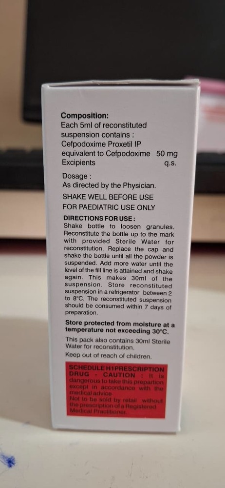 Cefpodoxime Proxetil 50 Mg Syrup 30 Ml - Drug Type: General Medicines