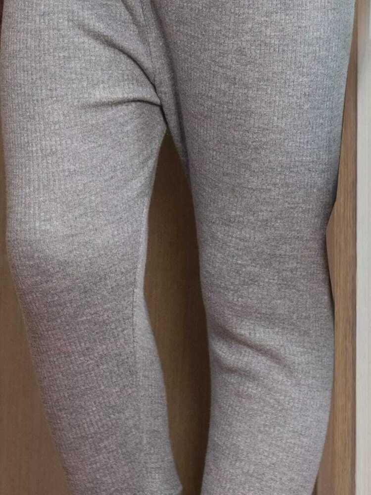 Girls Thermal Set in Light Grey