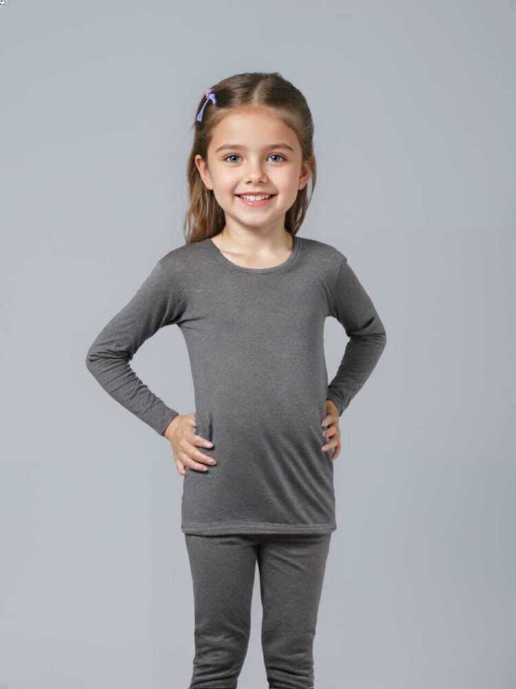 Small Girls Grey Thermal Set - Age Group: 5-12